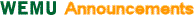 Announcements